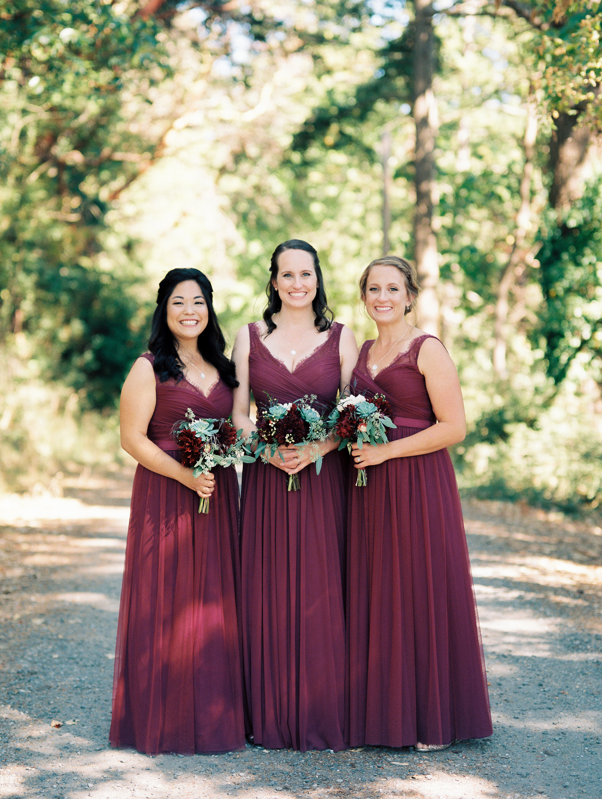 Plum Burgundy Wedding — San Juan Islands Wedding Oddfellows Hall — The Overwhelmed Bride Wedding Blog