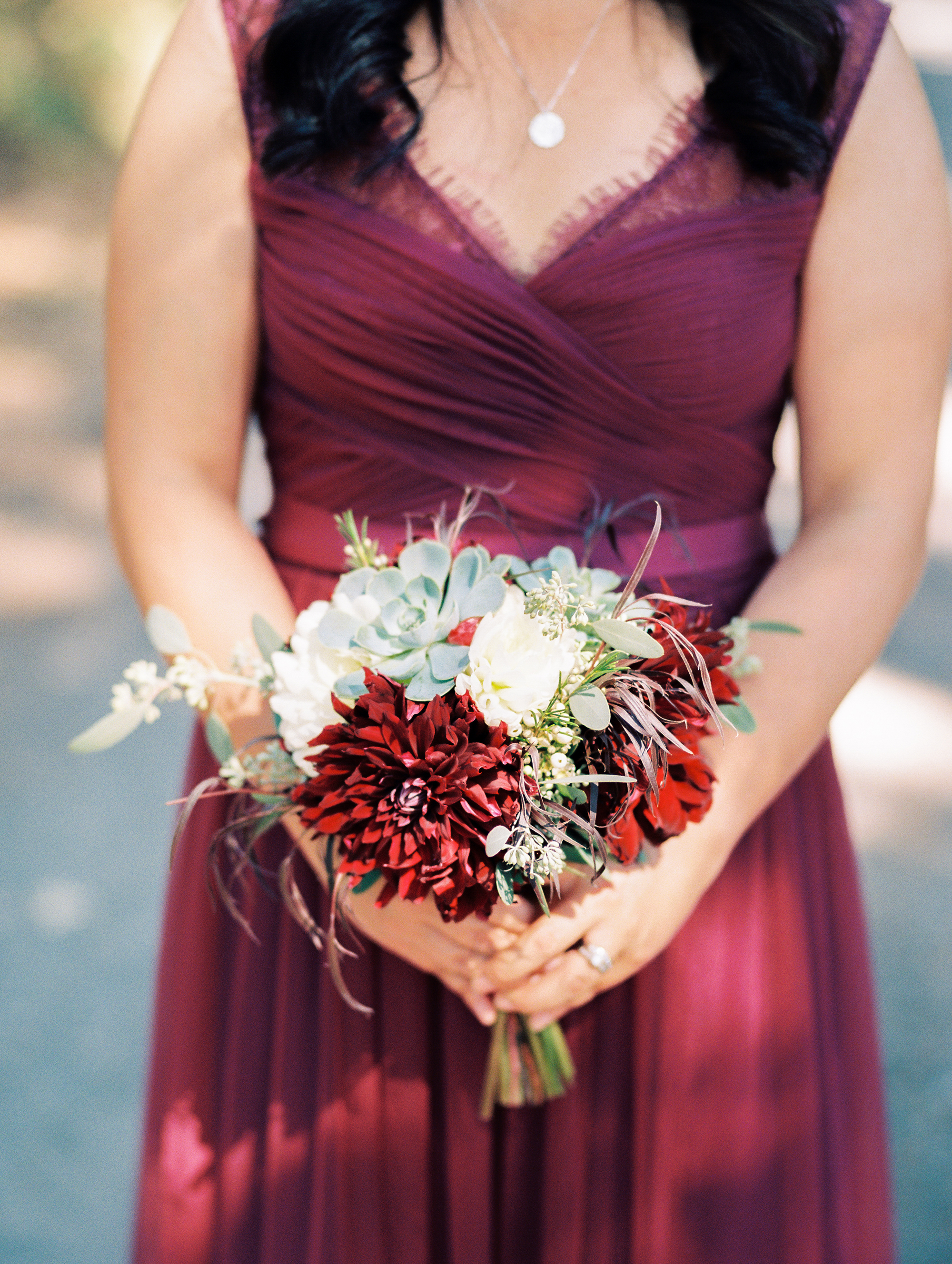 Plum Burgundy Wedding — San Juan Islands Wedding Oddfellows Hall — The Overwhelmed Bride Wedding Blog