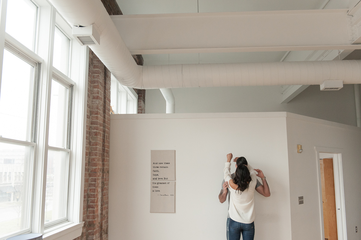 At Home Engagement Photos - The Overwhelmed Bride Wedding Blog