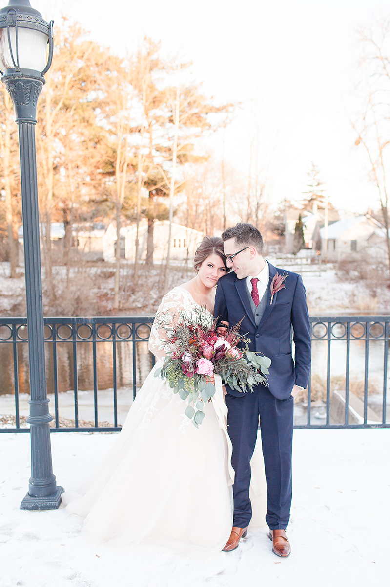 A Romantic Burgundy + White Wisconsin Winter Wedding — The Overwhelmed Bride Wedding Blog