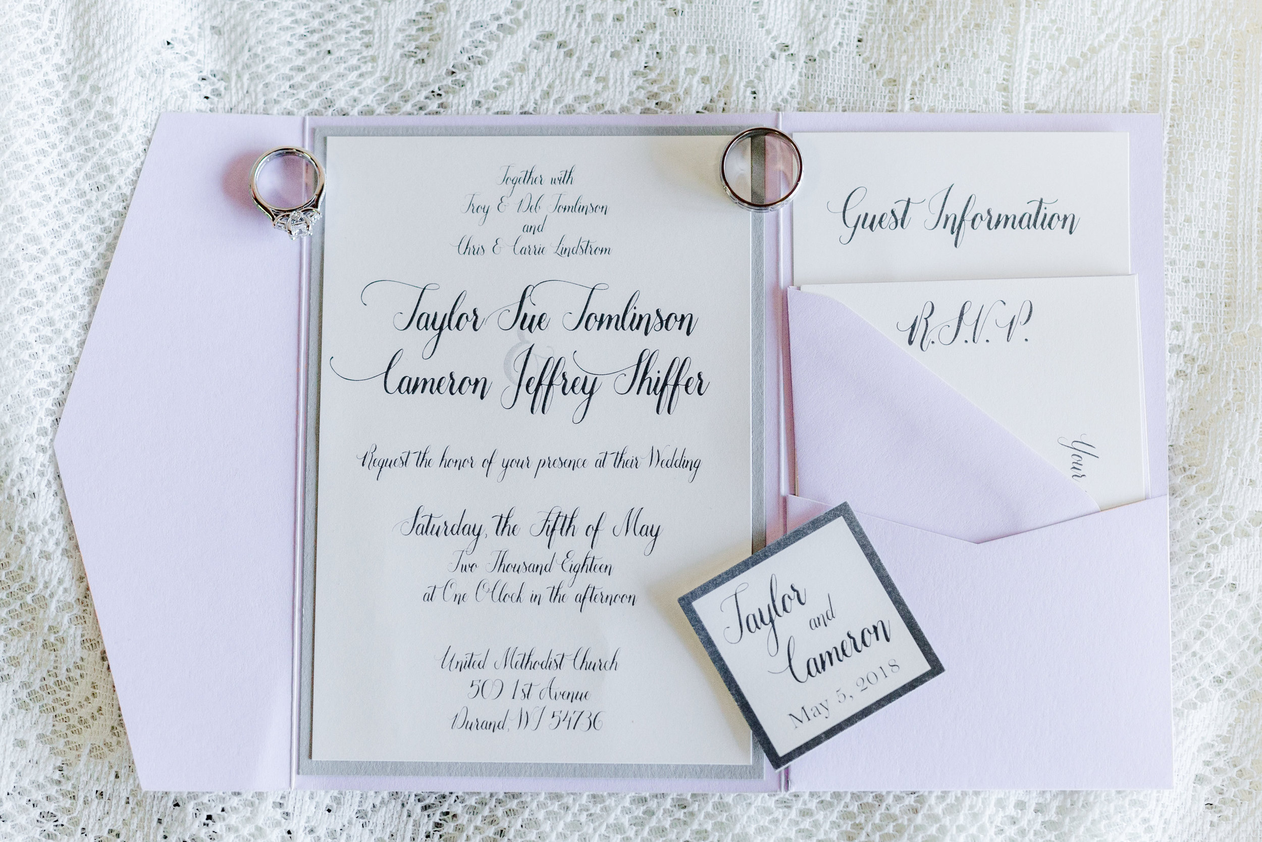 A White + Lilac Romantic Wisconsin Wedding - The Overwhelmed Bride Wedding Blog