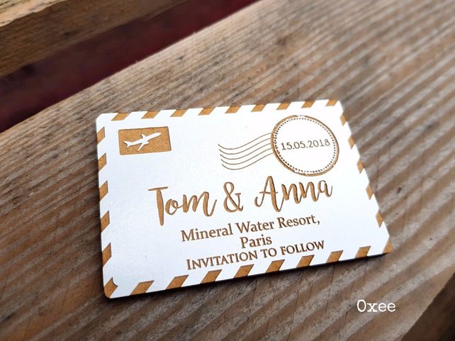 Unique Wedding Save the Dates - The Overwhelmed Bride Wedding Blog