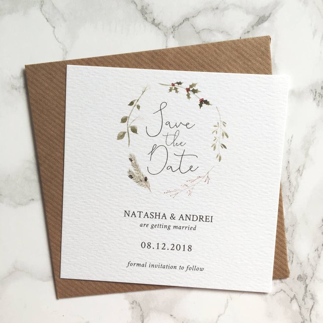 Simple Wedding Save the Dates - The Overwhelmed Bride Wedding Blog