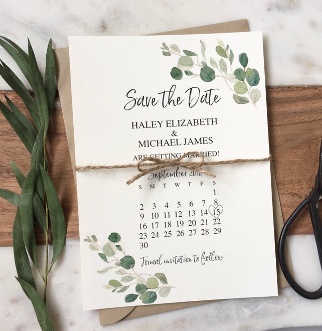 Simple Wedding Save the Dates - The Overwhelmed Bride Wedding Blog