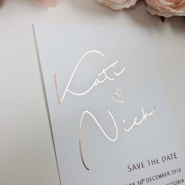 Simple Wedding Save the Dates - The Overwhelmed Bride Wedding Blog