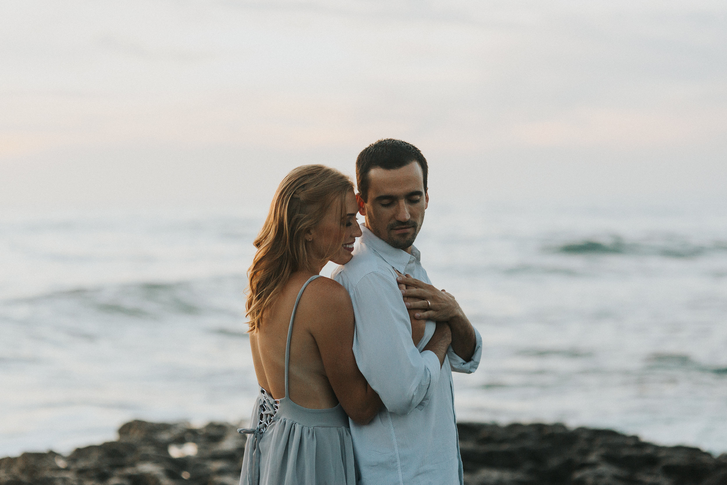 Sunset Cliffs San Diego Beach Engagement Photos - The Overwhelmed Bride Wedding Blog