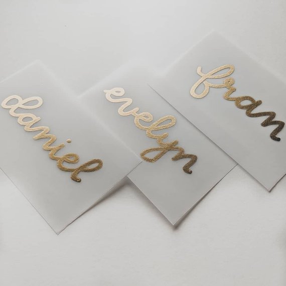 Unique Wedding Place Cards - The Overwhelmed Bride Wedding Blog