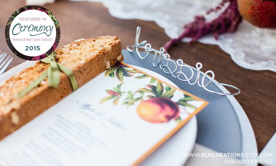 Unique Wedding Place Cards - The Overwhelmed Bride Wedding Blog