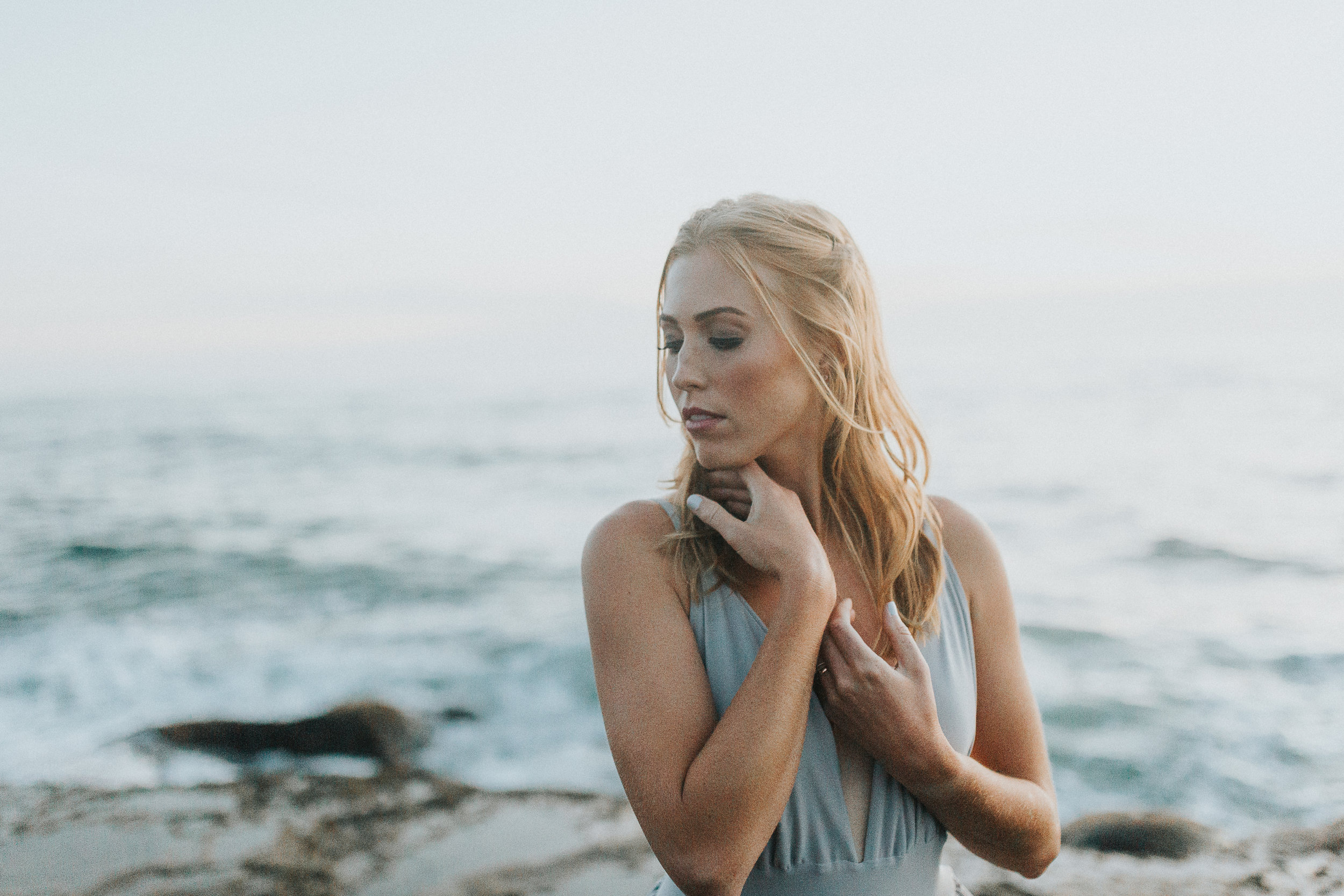 Sunset Cliffs San Diego Beach Engagement Photos - The Overwhelmed Bride Wedding Blog