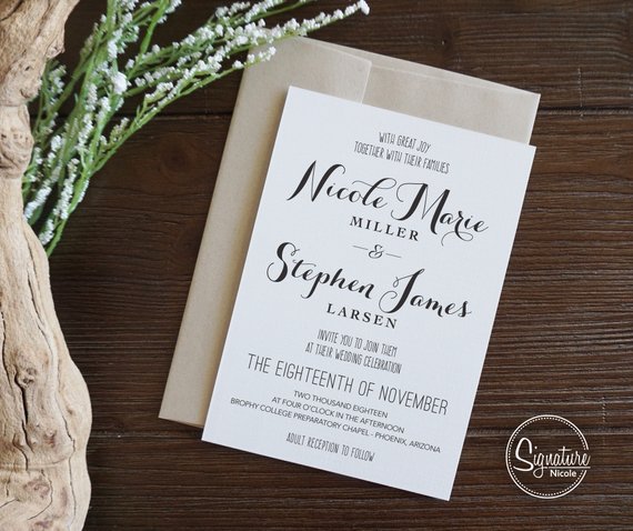 Fall Wedding Invitations - The Overwhelmed Bride Blog 