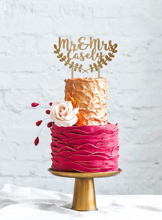 Unique Wedding Cake Toppers - The Overwhelmed Bride Wedding Blog 