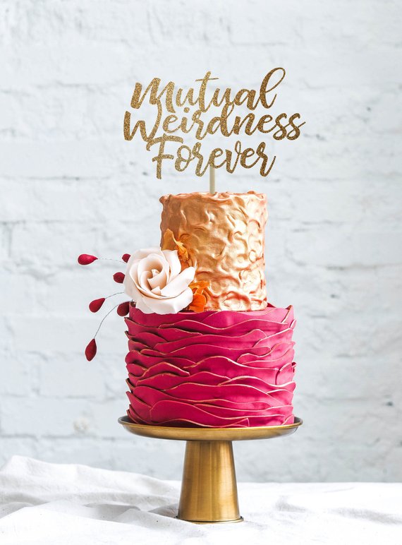 Unique Wedding Cake Toppers - The Overwhelmed Bride Wedding Blog 