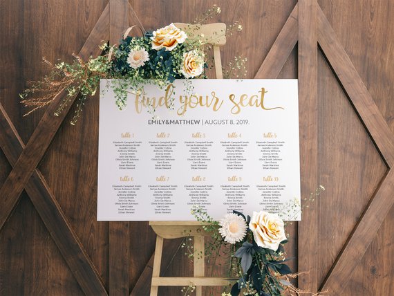 Gorgeous Fun Unique Wedding Signs - The Overwhelmed Bride Wedding Blog