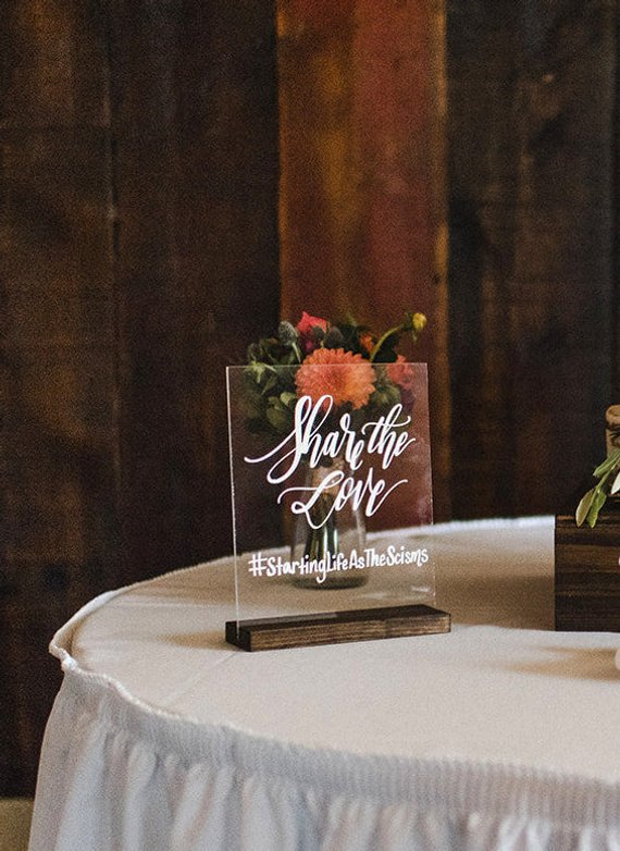 Gorgeous Fun Unique Wedding Signs - The Overwhelmed Bride Wedding Blog