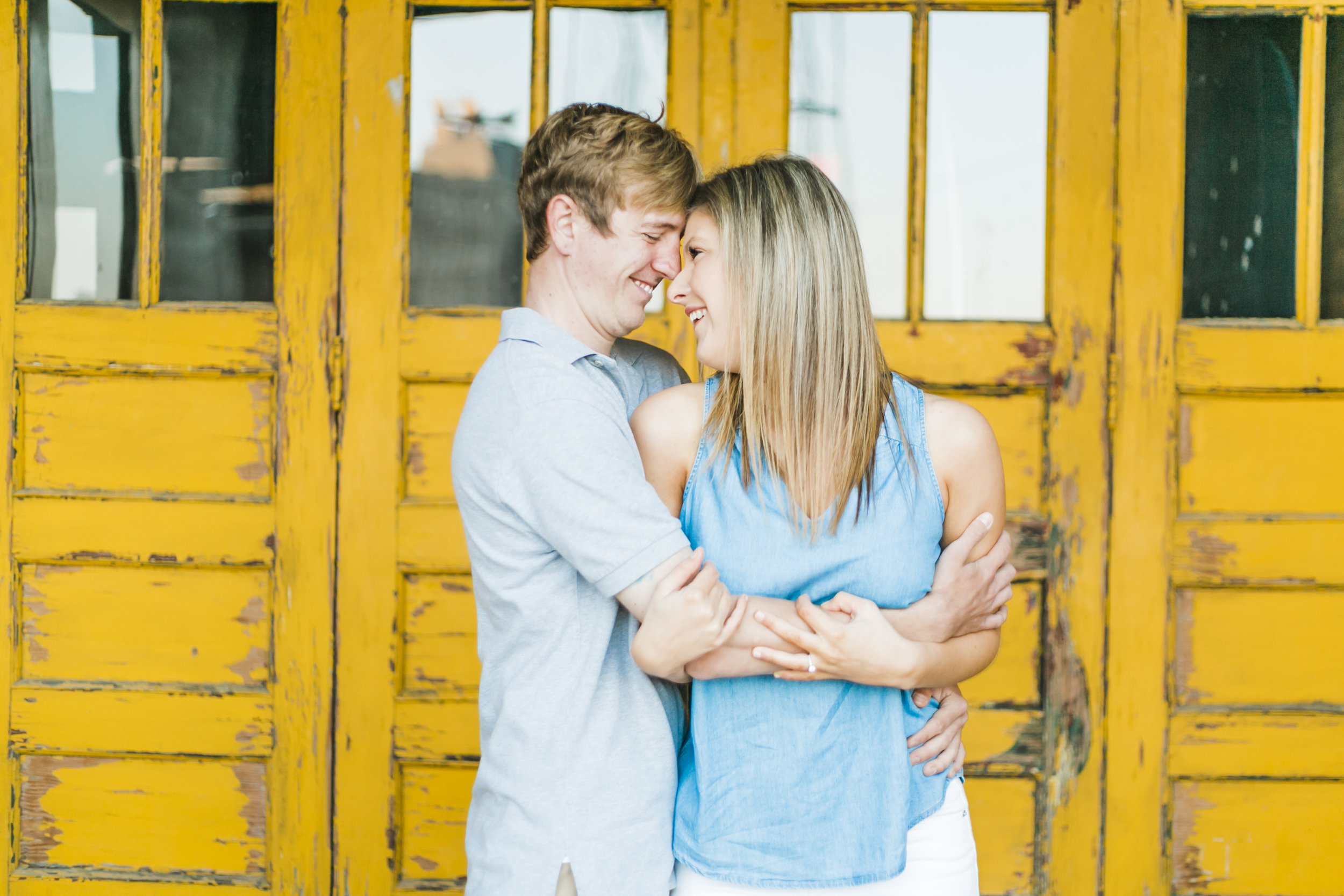 Downtown Knoxville, Tennessee Engagement Photos - The Overwhelmed Bride Wedding Blog