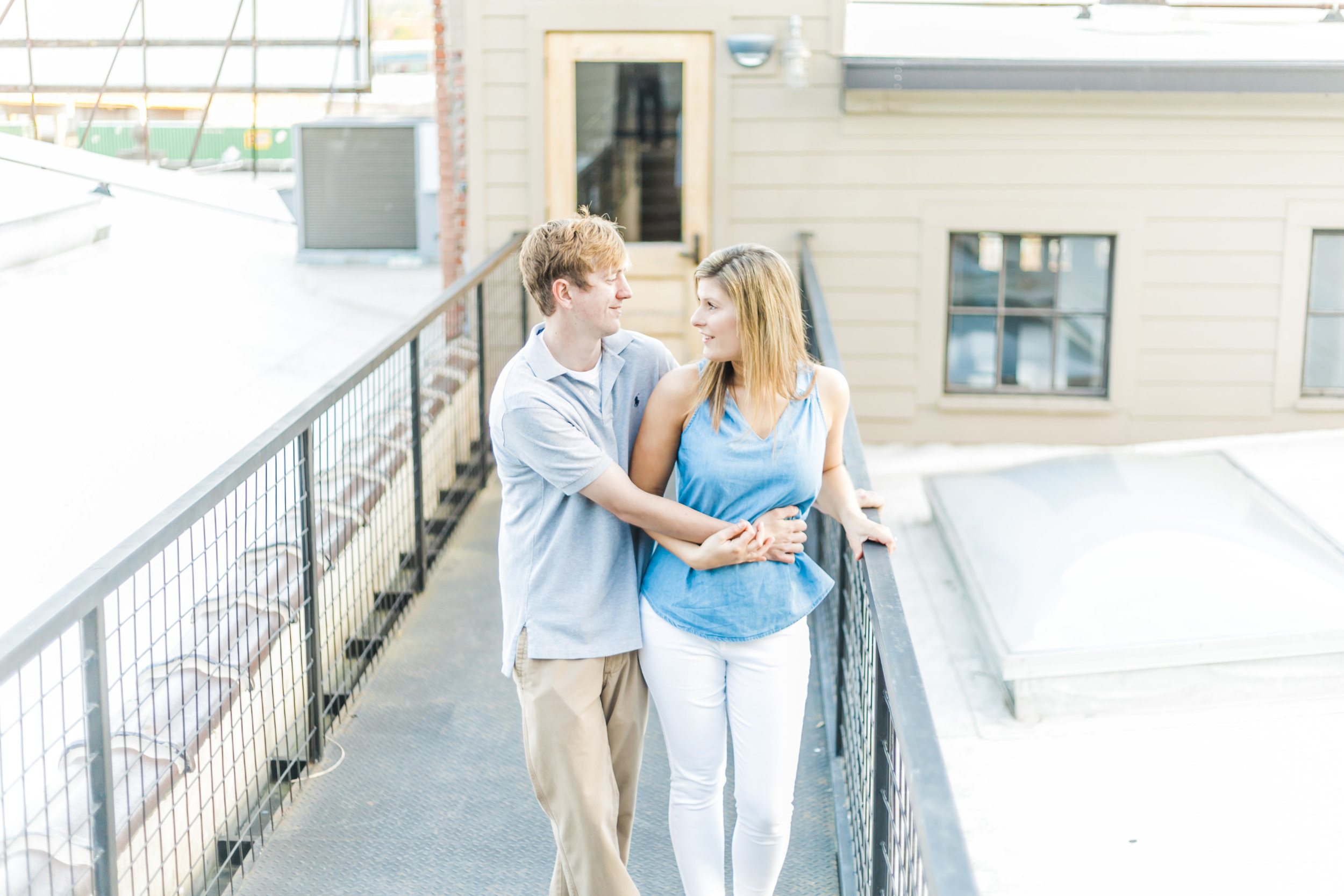 Downtown Knoxville, Tennessee Engagement Photos - The Overwhelmed Bride Wedding Blog