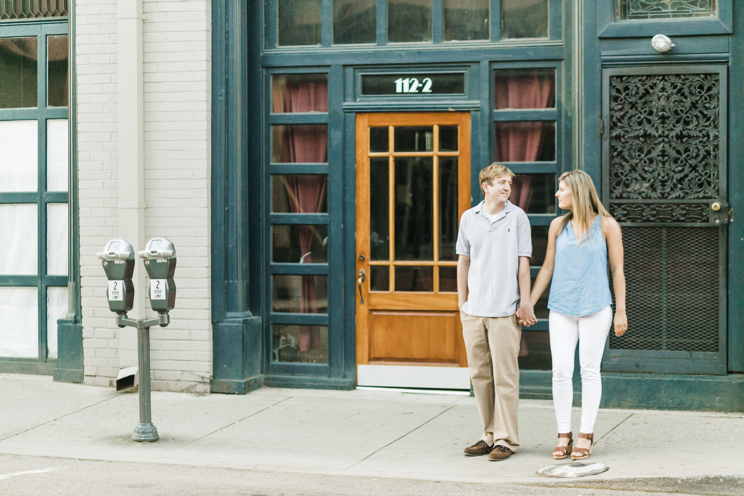 Downtown Knoxville, Tennessee Engagement Photos - The Overwhelmed Bride Wedding Blog