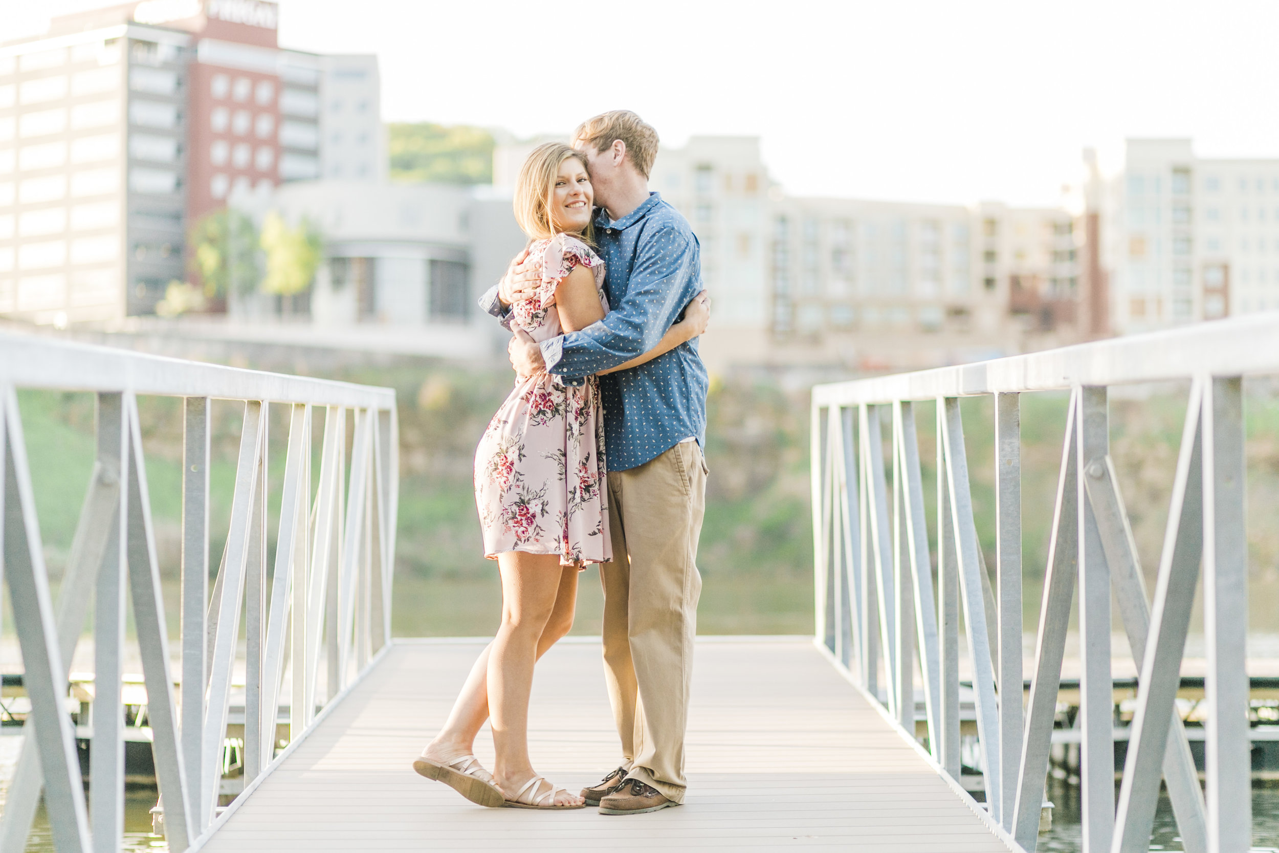 Downtown Knoxville, Tennessee Engagement Photos - The Overwhelmed Bride Wedding Blog