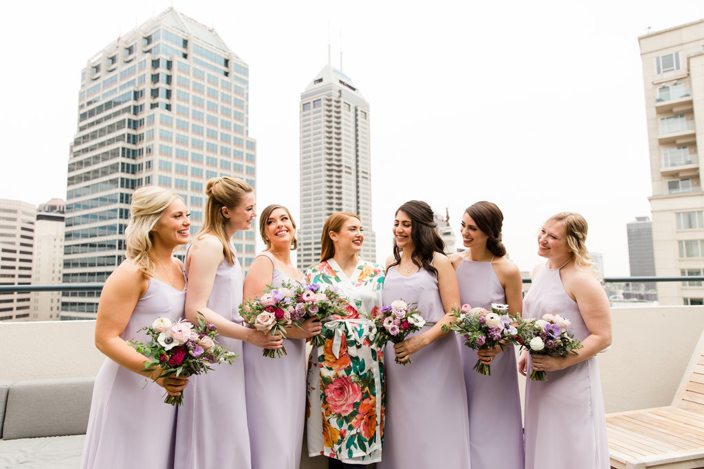 Indianapolis Wedding - Purple Wedding Details - The Overwhelmed Bride Wedding Blog