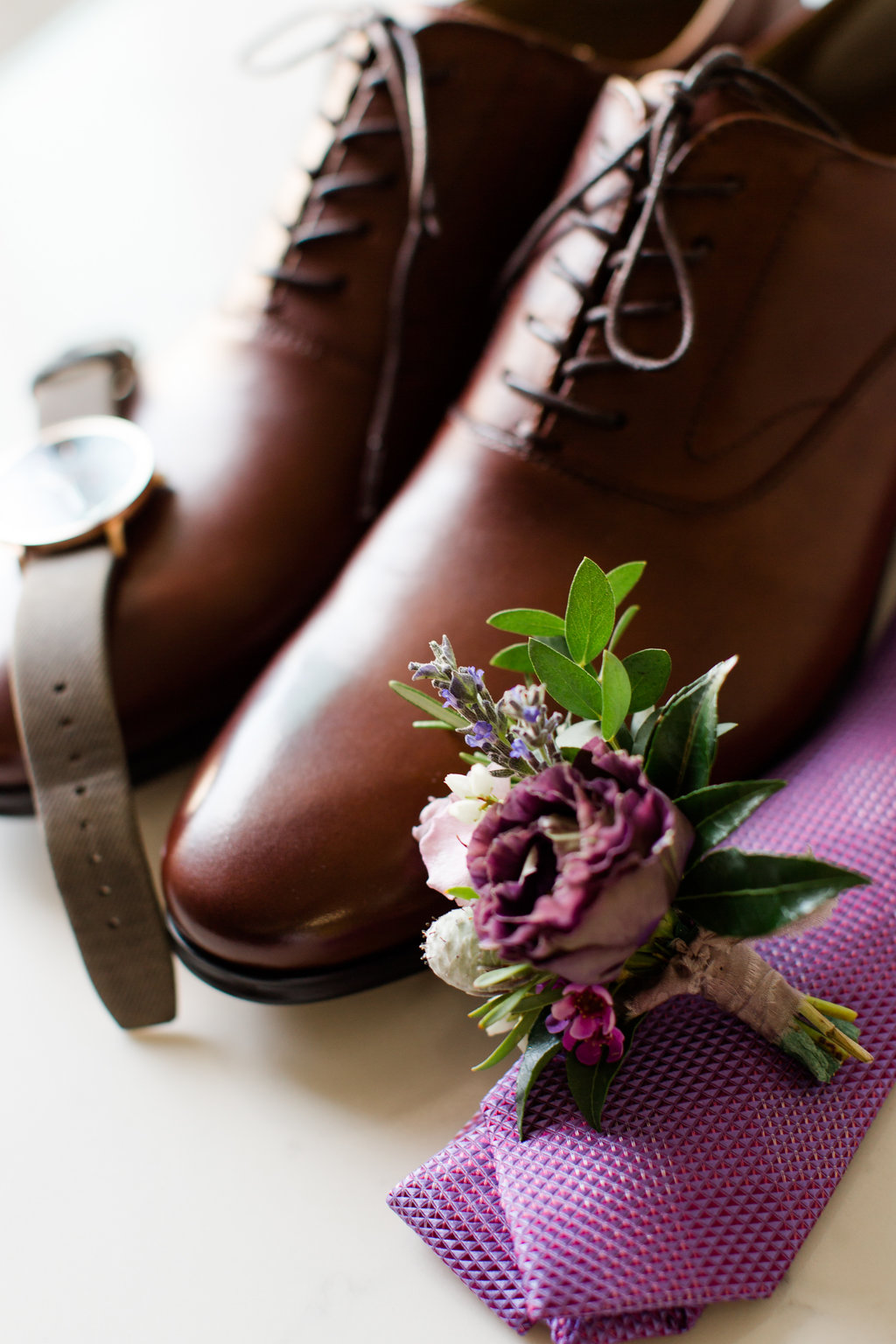 Indianapolis Wedding - Purple Wedding Details - The Overwhelmed Bride Wedding Blog