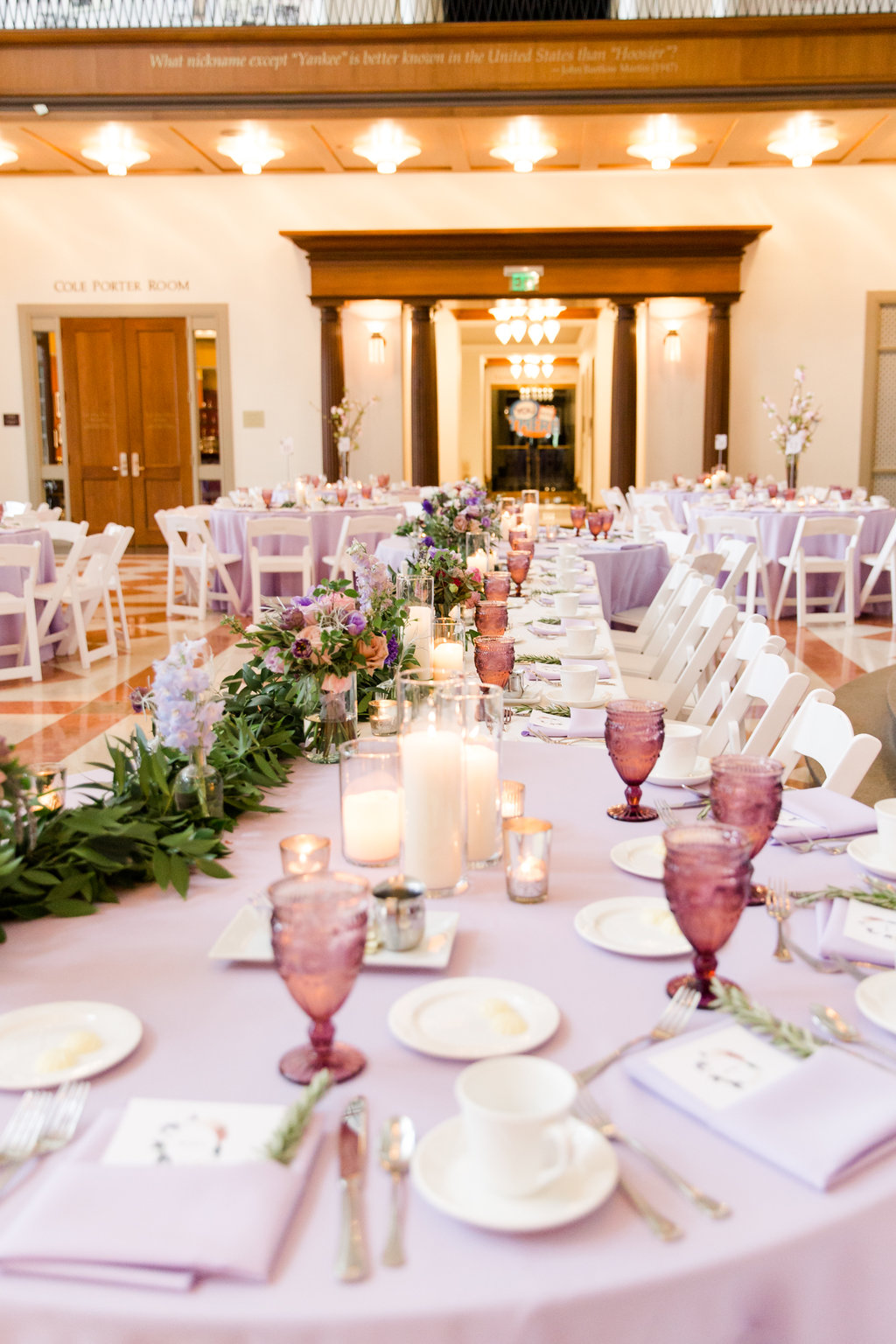 Indianapolis Wedding - Purple Wedding Details - The Overwhelmed Bride Wedding Blog