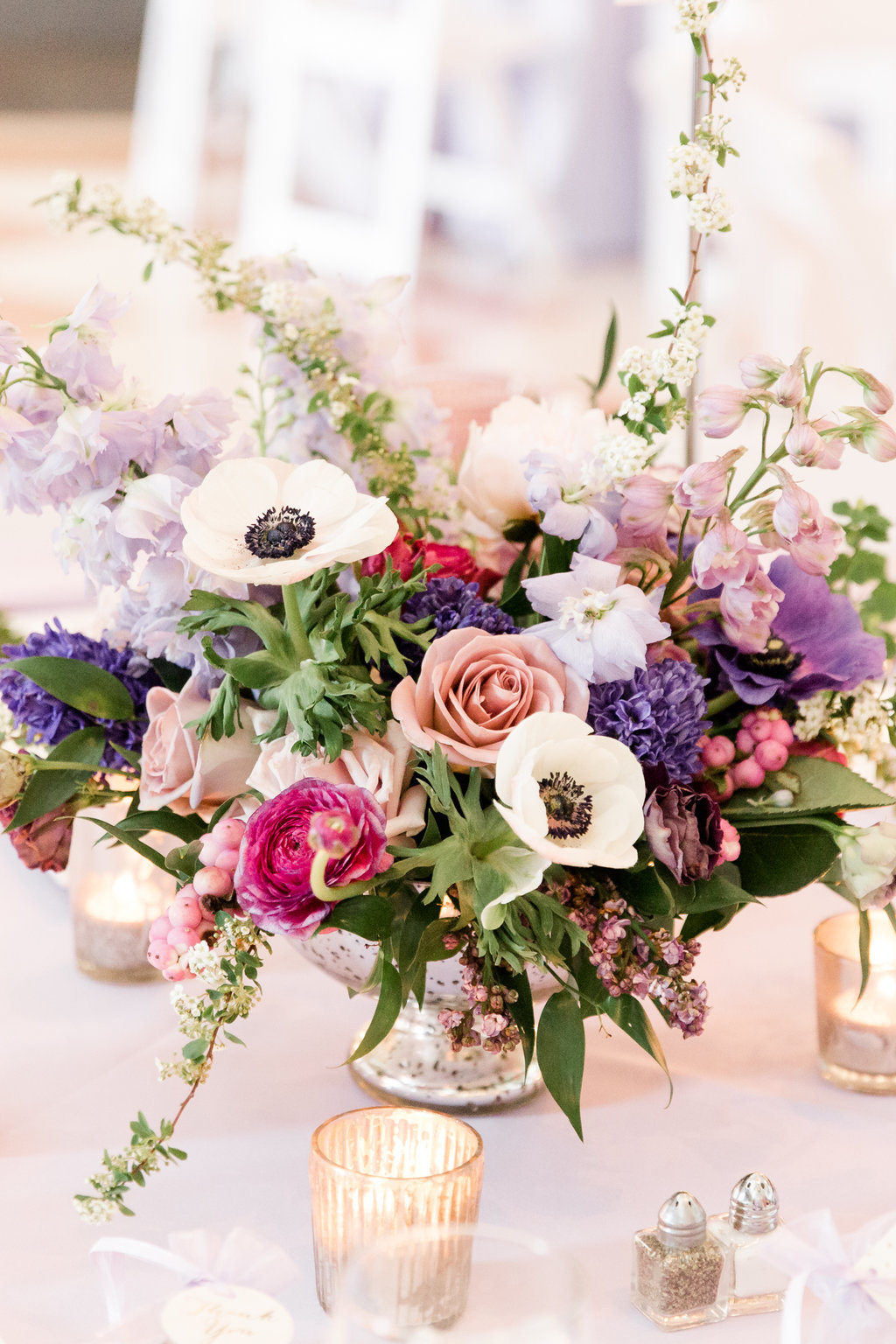 Indianapolis Wedding - Purple Wedding Details - The Overwhelmed Bride Wedding Blog