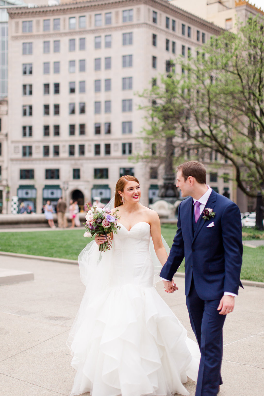 Indianapolis Wedding - Purple Wedding Details - The Overwhelmed Bride Wedding Blog