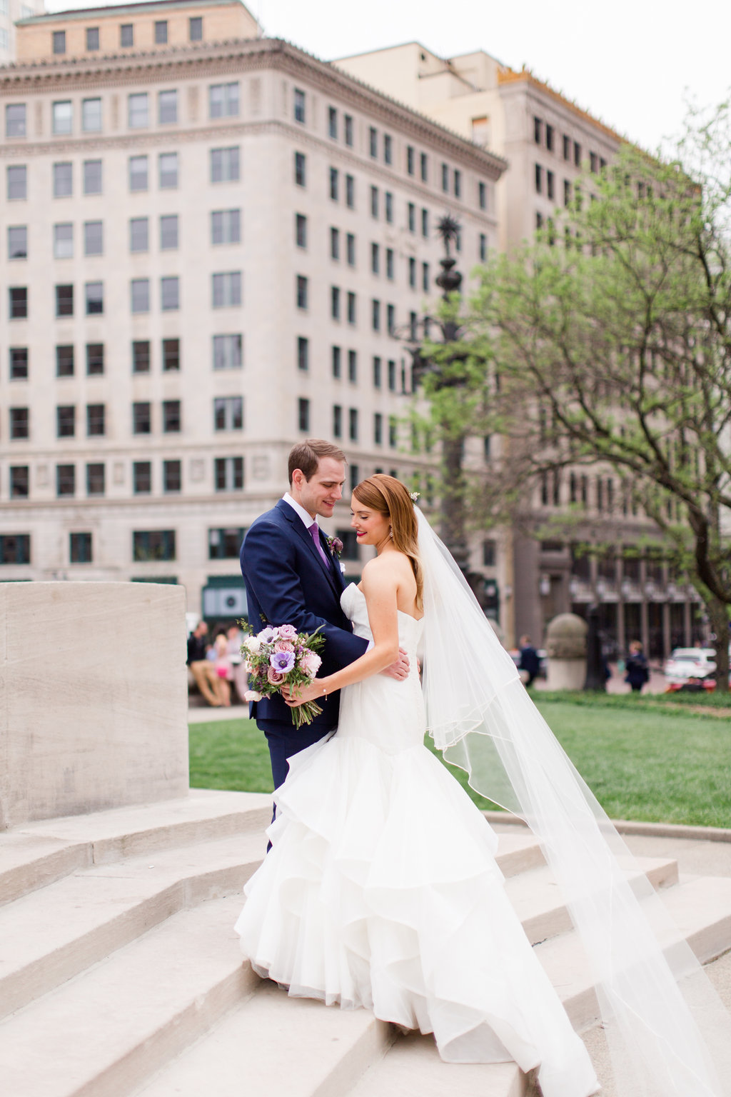 Indianapolis Wedding - Purple Wedding Details - The Overwhelmed Bride Wedding Blog