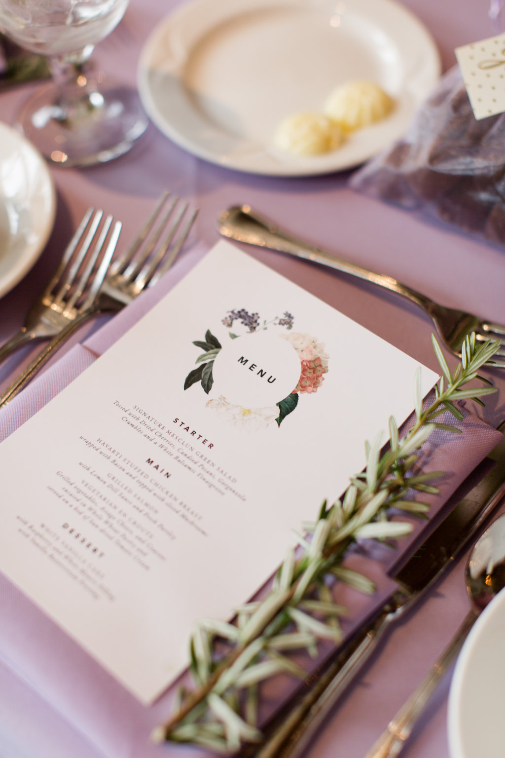 Indianapolis Wedding - Purple Wedding Details - The Overwhelmed Bride Wedding Blog