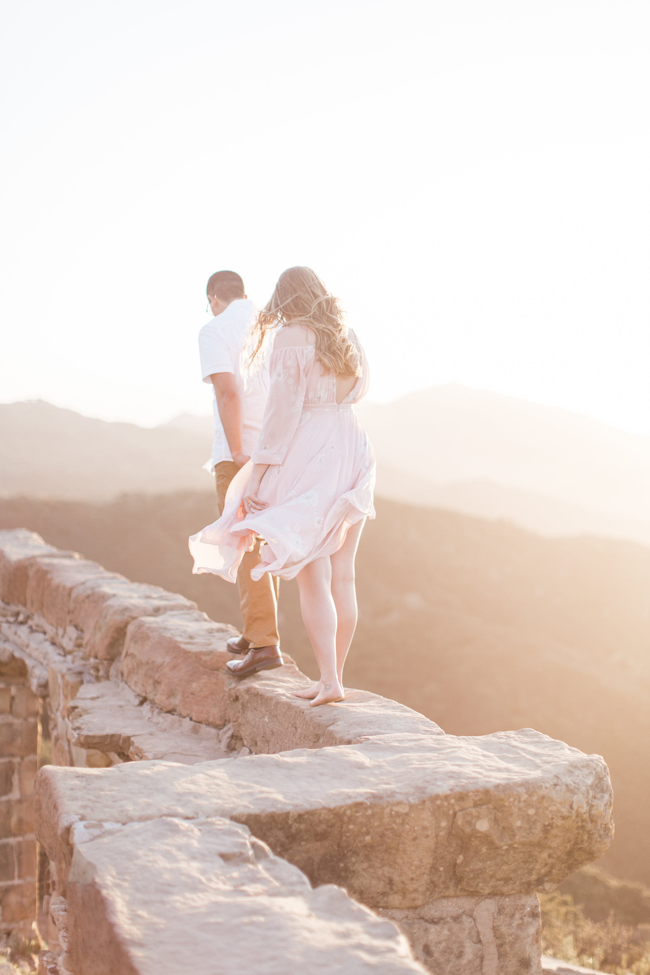 Santa Barbara Mountains Engagement Photos - The Overwhelmed Bride Wedding Blog