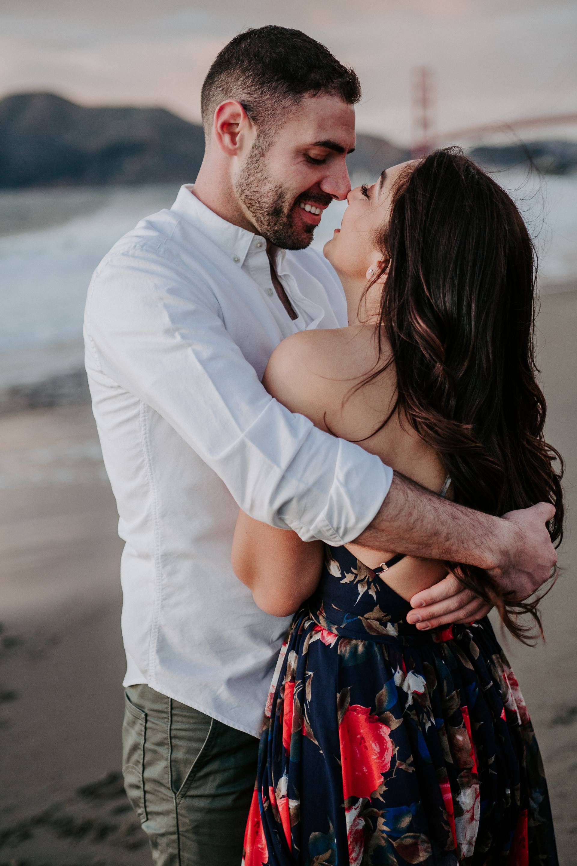 Baker Beach San Francisco Engagement Photos - The Overwhelmed Bride Wedding Blog