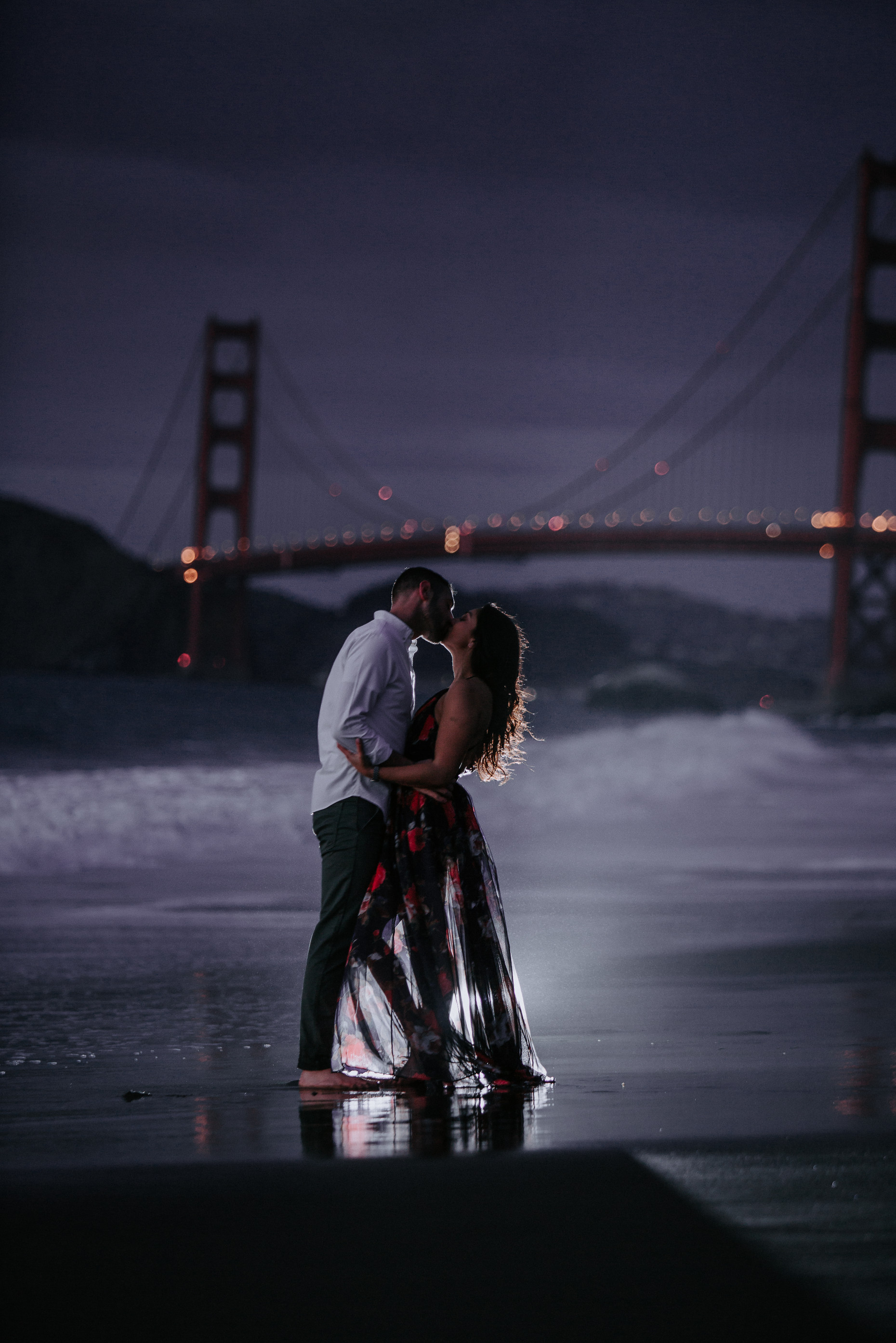 Baker Beach San Francisco Engagement Photos - The Overwhelmed Bride Wedding Blog