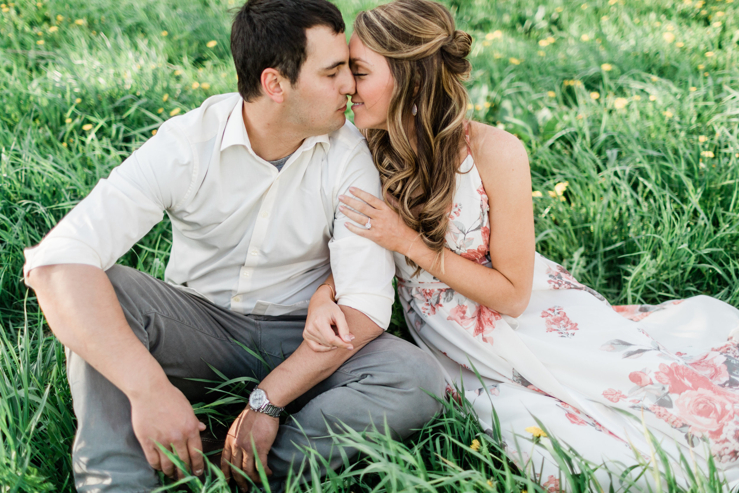 Gorgeous Garden Engagement Photos - The Overwhelmed Bride Wedding BlogGorgeous Garden Engagement Photos - The Overwhelmed Bride Wedding Blog