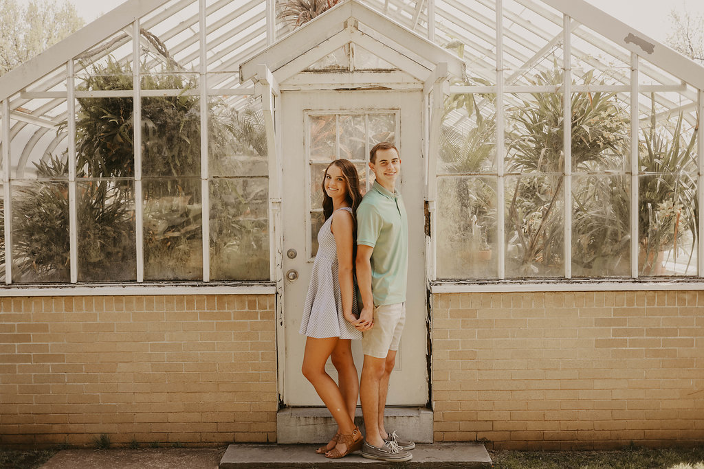 A Stunning Greenhouse Engagement - The Overwhelmed Bride Wedding Blog