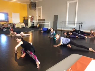Nicklos instructing at The Movement Project's Summer Intensive Audition at Mookie's Academy of Dance