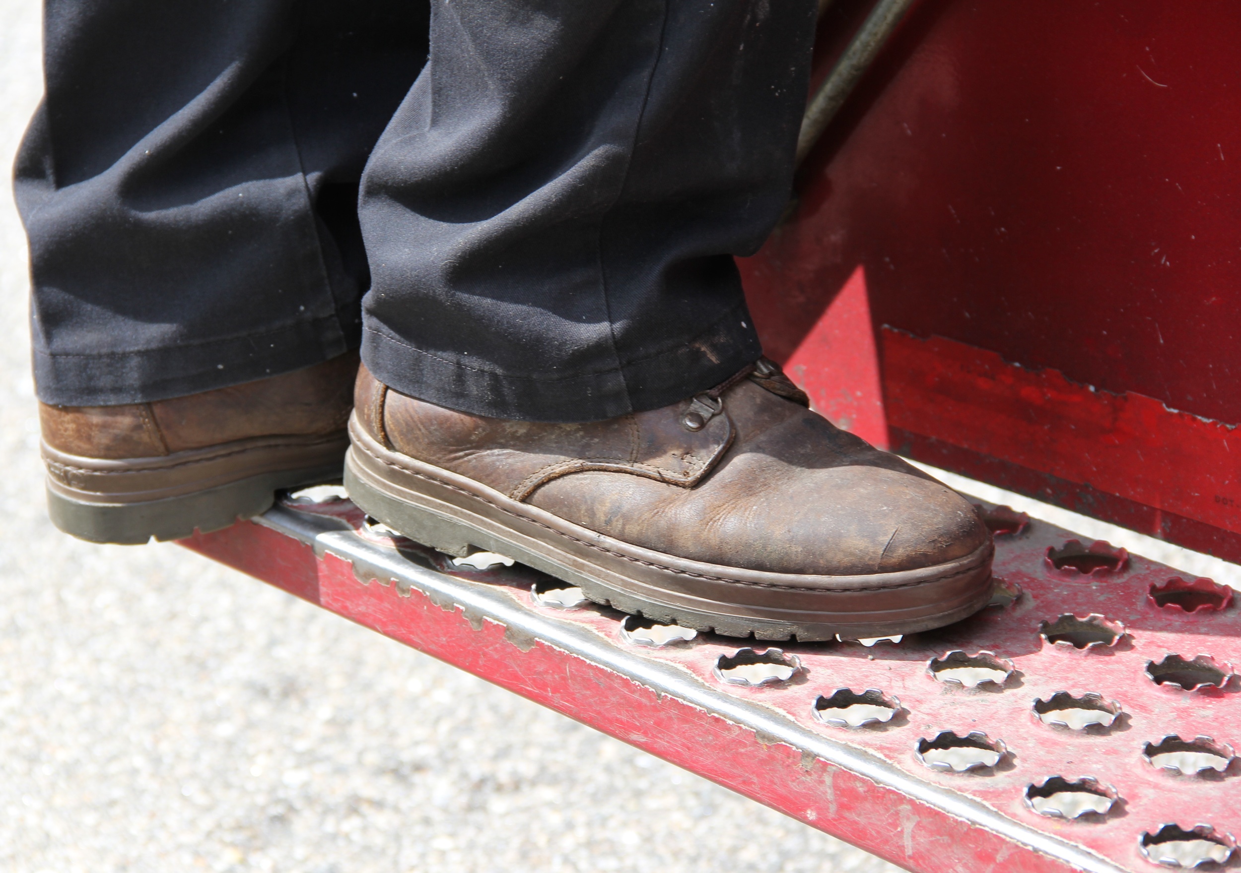 Damon on the back of the truck.jpg