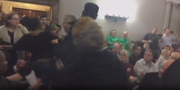 Watch the assault take place on Bassem Masri livestream, 59 minutes in the streaming.