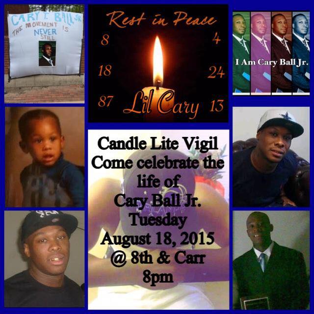 Cary Ball Jr. Candle Light Vigil