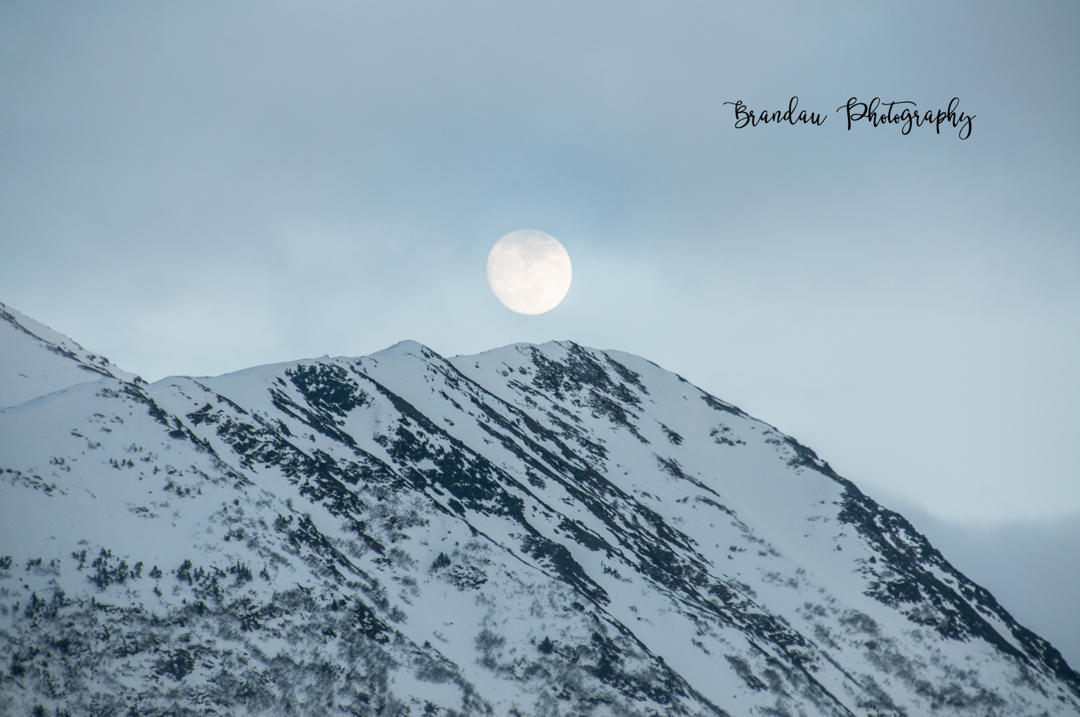 Brandau Photography - Full Moon - Mountains - Alaska