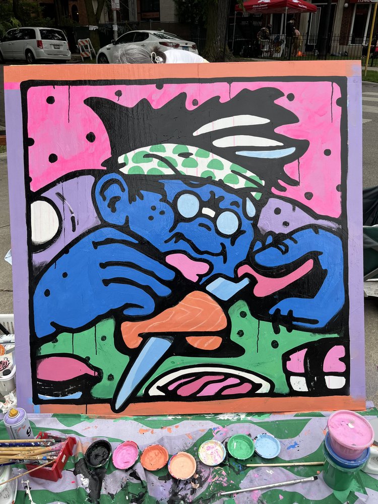 Paintings / Live Art ☁️ Bigshot Robot