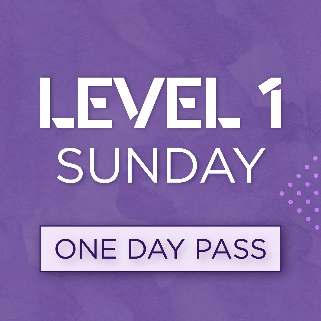 Pump Camp 1 Day Pass - Level 1 SUN MAY 31ST