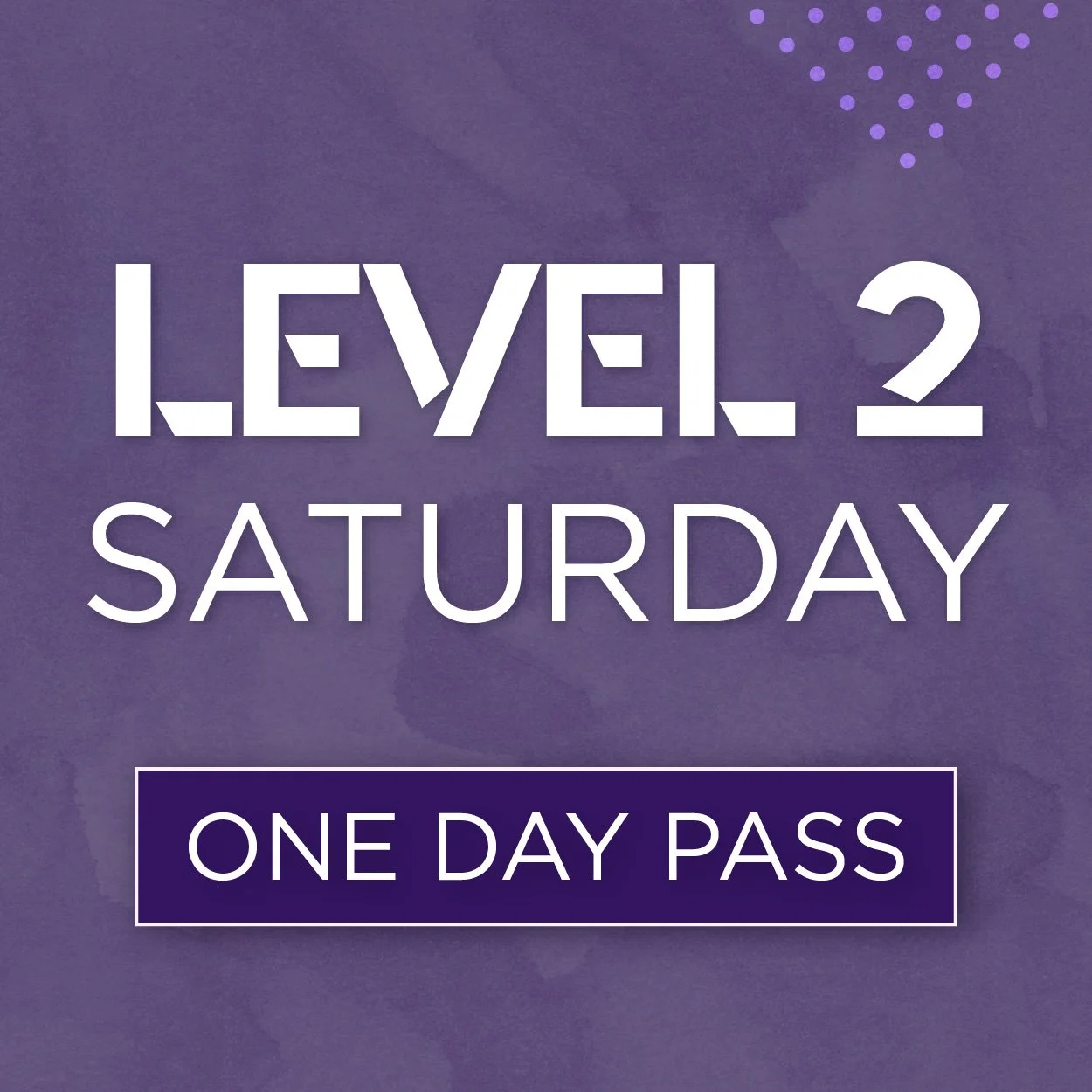 Pump Camp  1 Day Pass - Level 2 SAT MAY 30TH