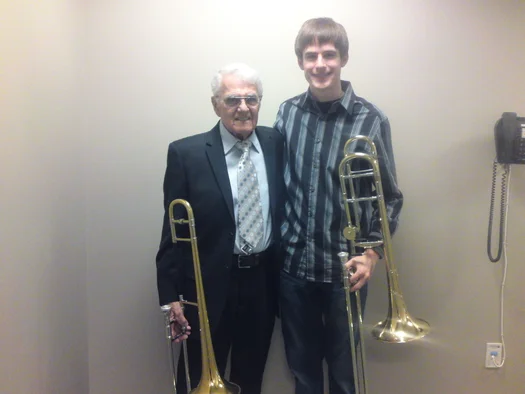 With Dick Nash at Jazz at Lincoln Center