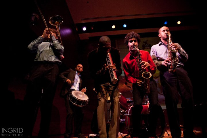 With the Jonathan Batiste Band at the Highline Ballroom