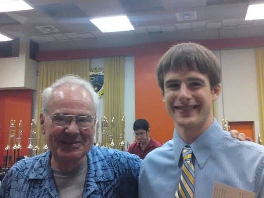 With Phil Wilson at International Trombone Association Festival in Austin, TX