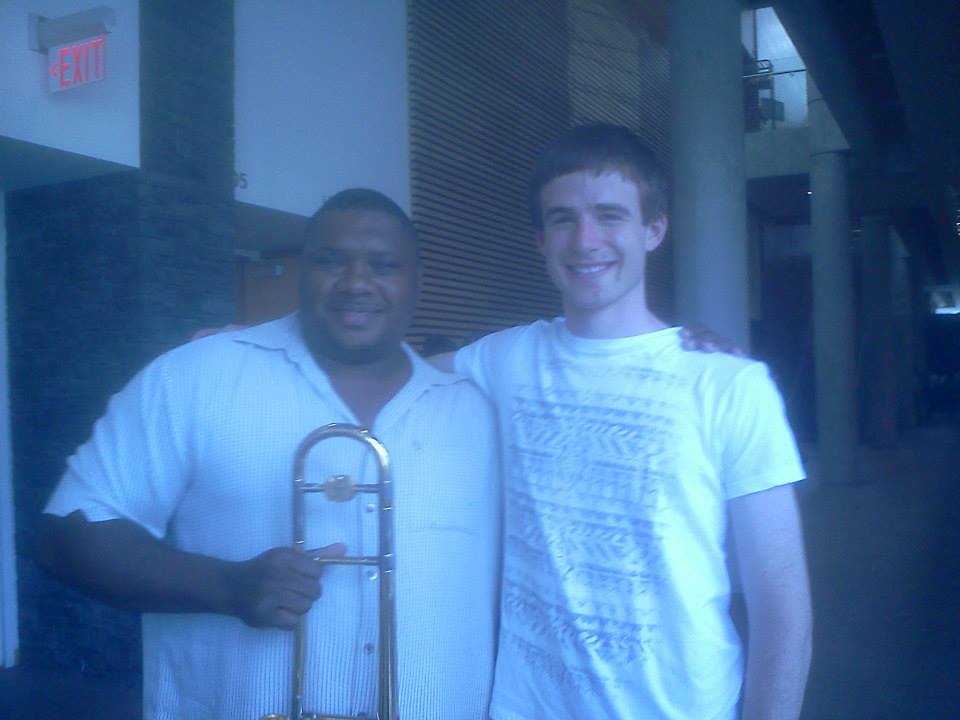 With Wycliffe Gordon in Banff, Canada