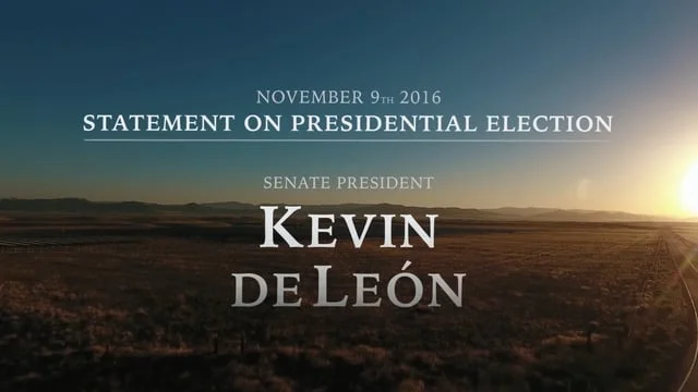 Senator Kevin de Leon.
