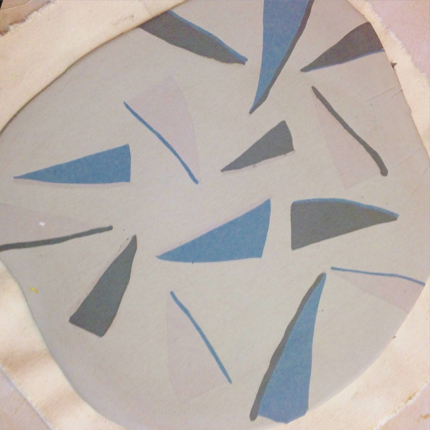 I will cut this into triangle tiles.