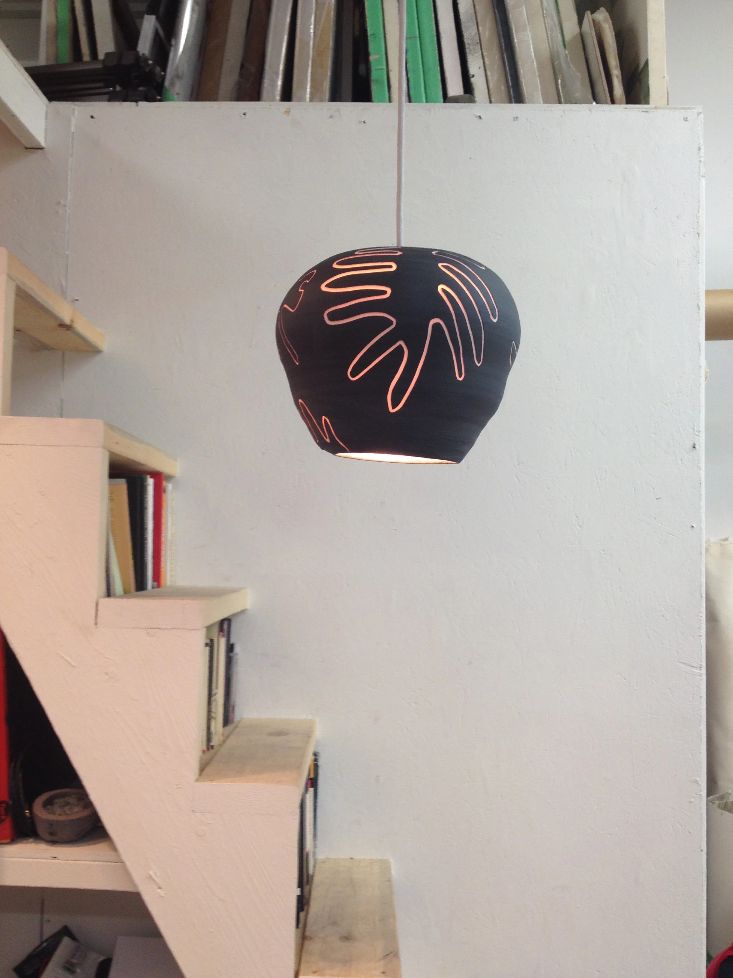 testing light in studio