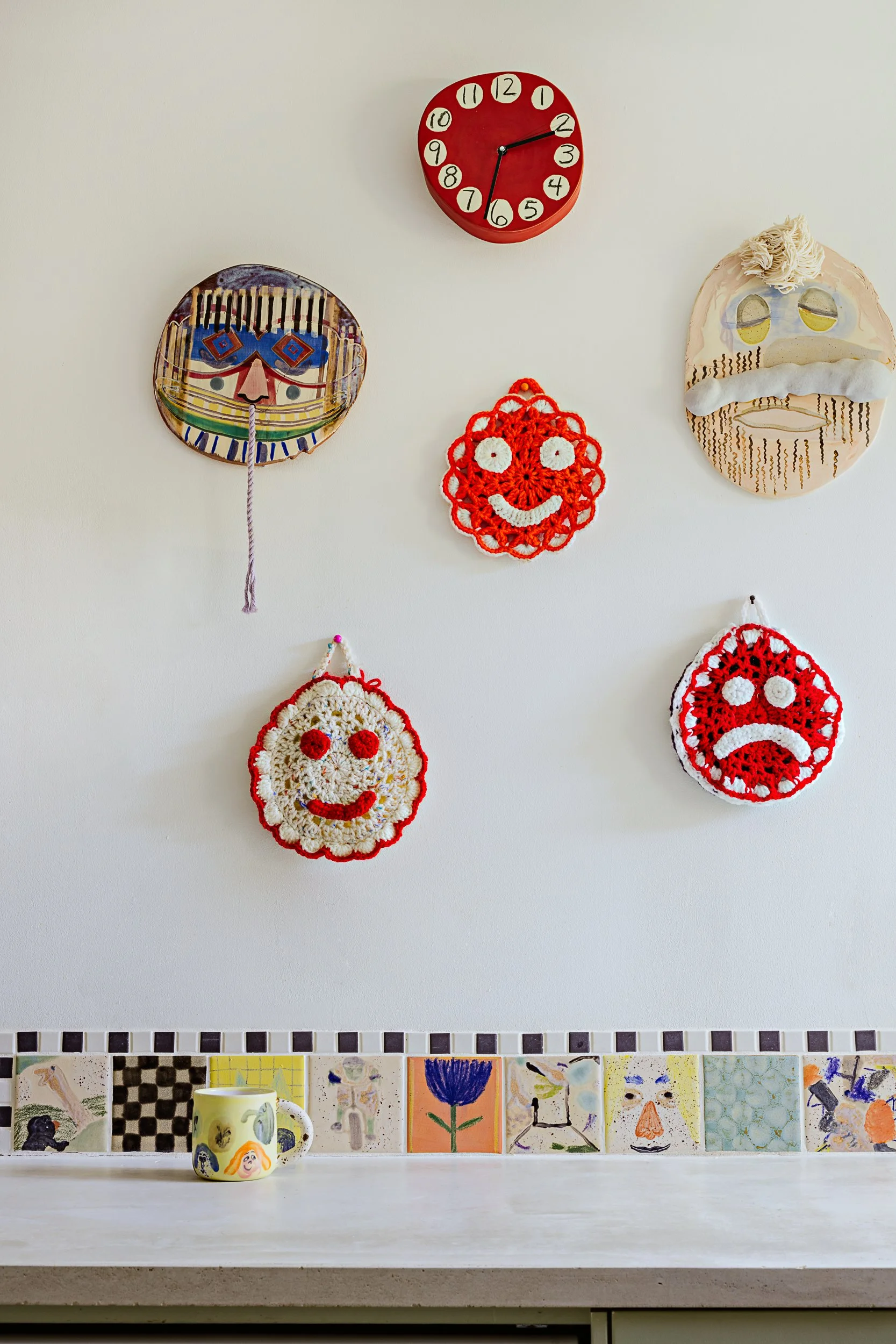 Hand painted tile. Photo credit: Tanya Goehring